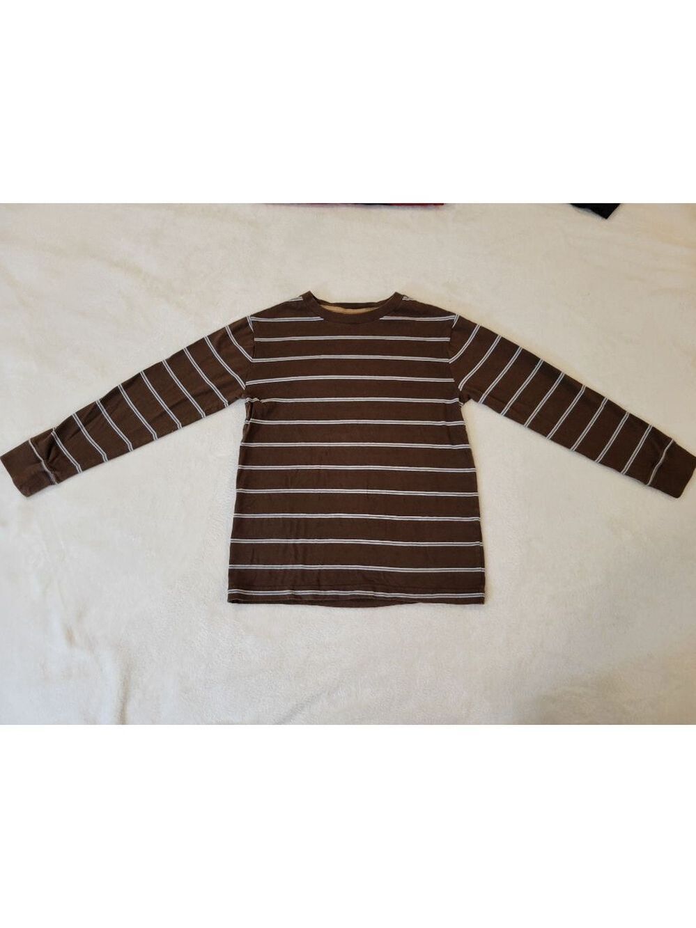 Striped Long Sleeve Boys Tee Medium - Picture 4 of 9
